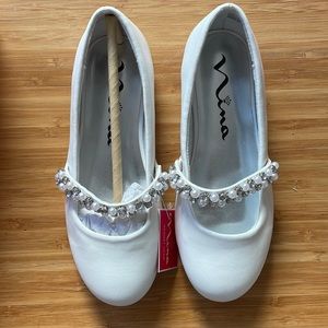 Nina kids girls nataly white dress shoe size 13 new in box